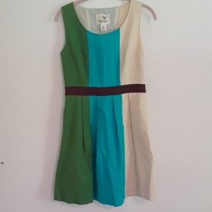 Anthropologie sleeveless fit and flare tank dress